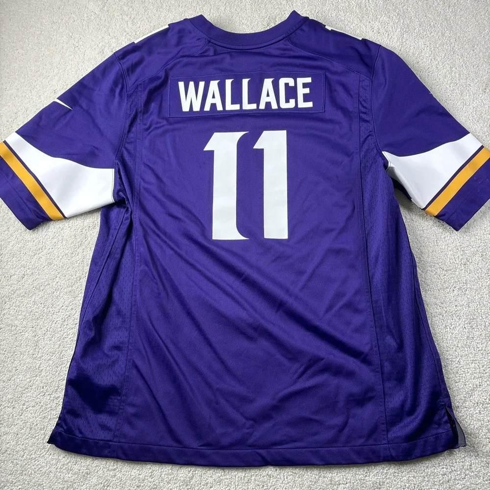 Mike Wallace #11 Minnesota Vikings NFL Nike On Field Purple Jersey Men's Size XL